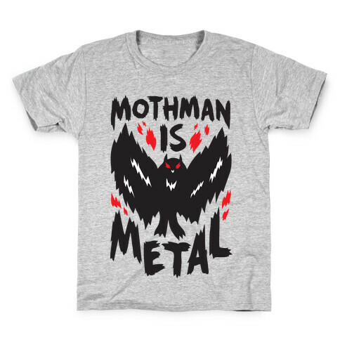 Mothman Is Metal Kids T-Shirt