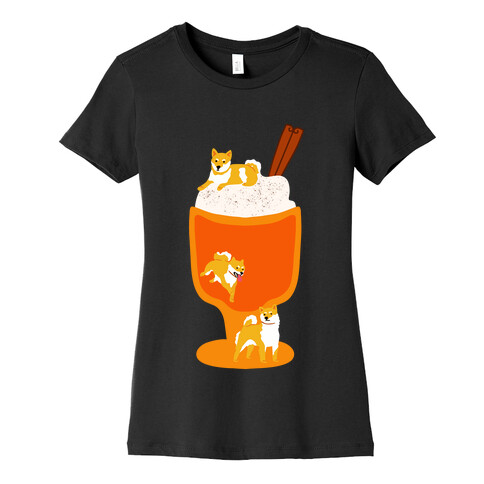 Pumpkin Spice Shibas Womens T-Shirt