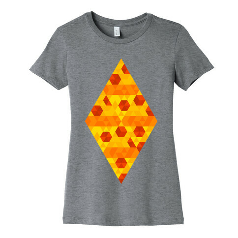 Geometric Pizza Tessellation Womens T-Shirt