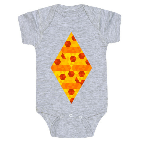 Geometric Pizza Tessellation Baby One-Piece
