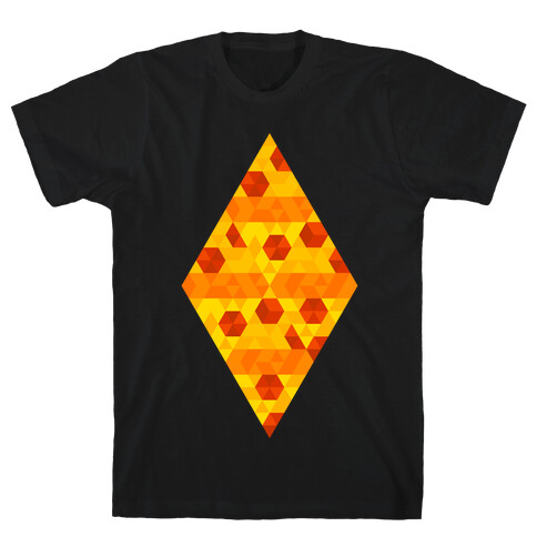 Geometric Pizza Tessellation T-Shirt