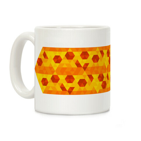 Geometric Pizza Tessellation Coffee Mug