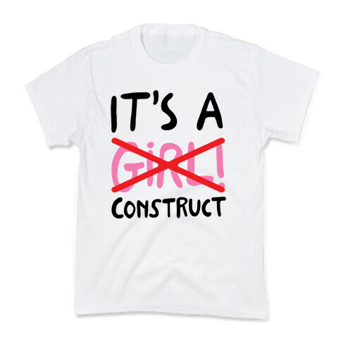 It's A Construct Girl Parody Kids T-Shirt