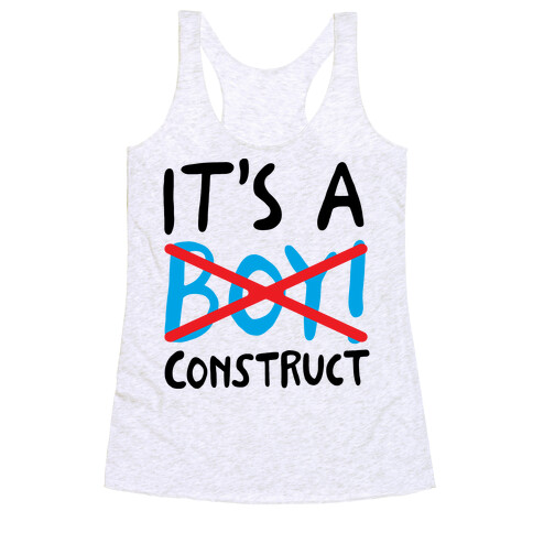 It's A Construct Boy Parody Racerback Tank Top