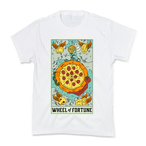 Wheel Of Fortune Pizza Kids T-Shirt