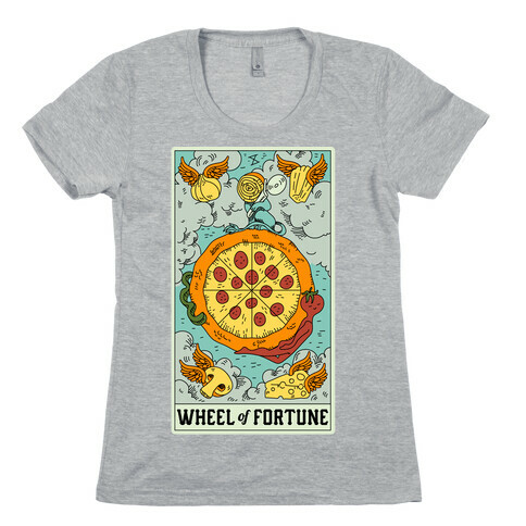Wheel Of Fortune Pizza Womens T-Shirt