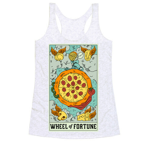 Wheel Of Fortune Pizza Racerback Tank Top