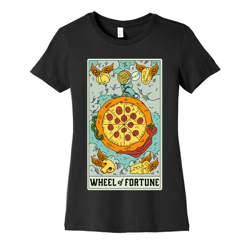 Wheel Of Fortune Pizza Womens T-Shirt