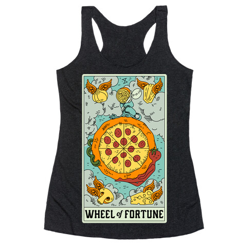 Wheel Of Fortune Pizza Racerback Tank Top