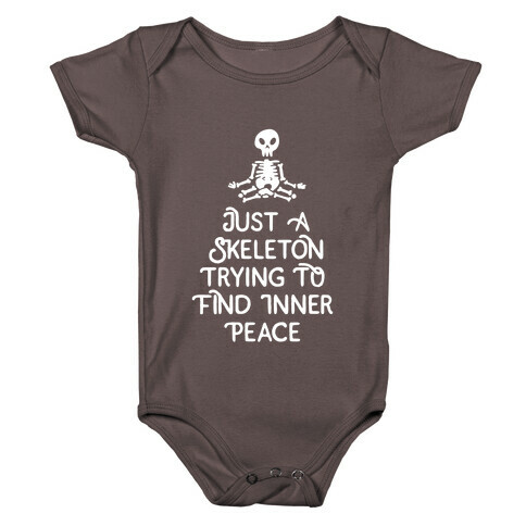 Skeleton Peace Baby One-Piece