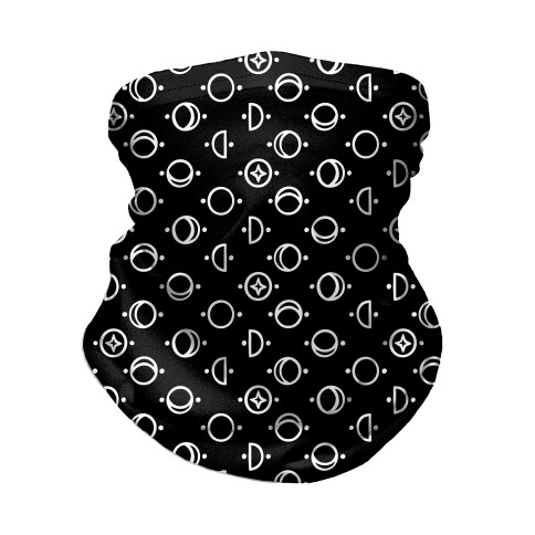 Moon Glyphs Pattern Neck Gaiter