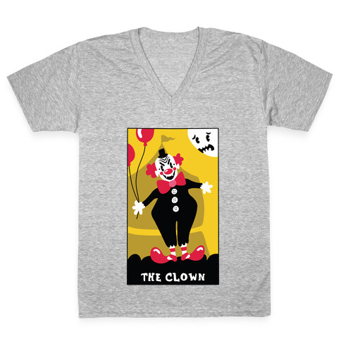 The Clown Tarot V-Neck Tee Shirt