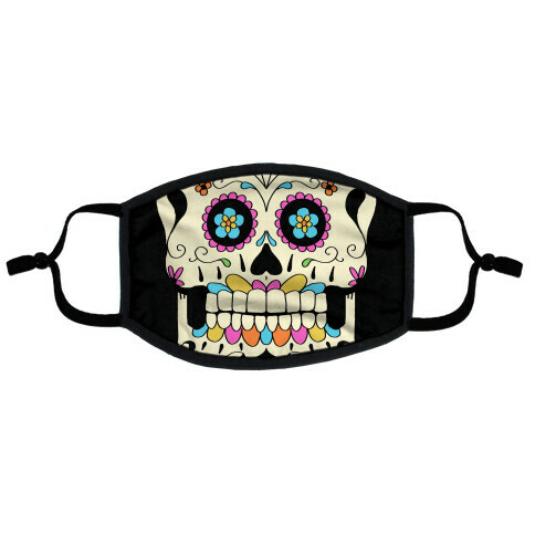 Candy Skull Flat Face Mask