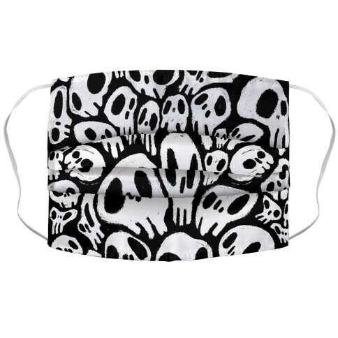 Soft Skulls Accordion Face Mask