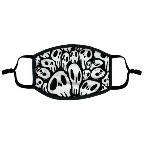 Soft Skulls Flat Face Mask