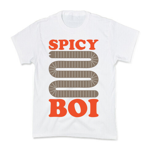 Spicy Boi Worm Parody Kids T-Shirt