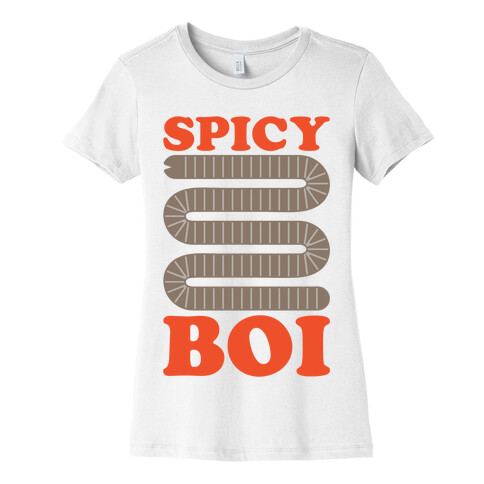 Spicy Boi Worm Parody Womens T-Shirt