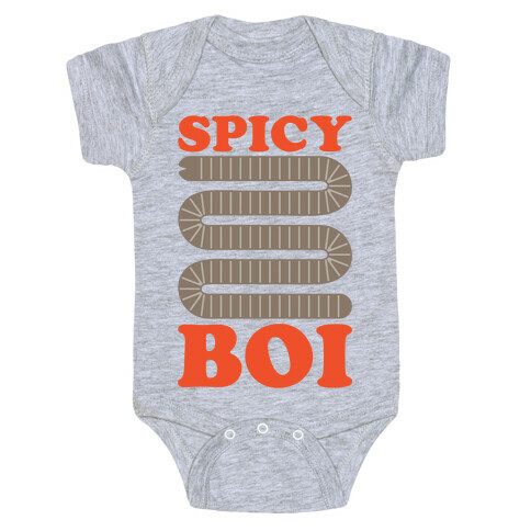 Spicy Boi Worm Parody Baby One-Piece