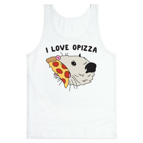 I Love Opizza Opossum Tank Top