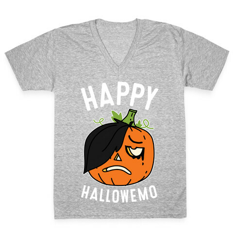 Happy Hallowemo V-Neck Tee Shirt