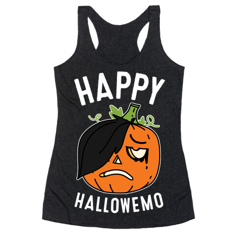 Happy Hallowemo Racerback Tank Top