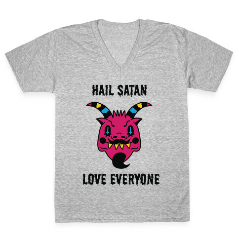 Pansexual Satan V-Neck Tee Shirt