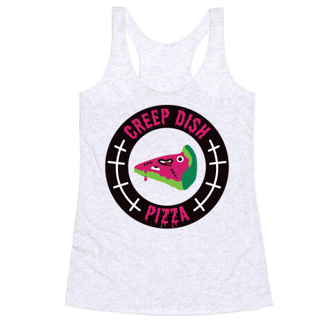 Creep Dish Pizza Racerback Tank Top