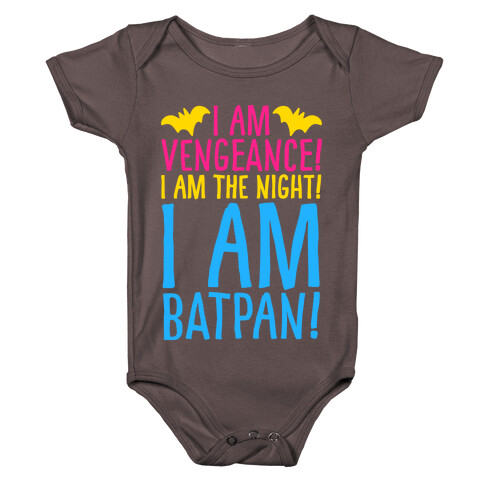 I Am Batpan Parody White Print Baby One-Piece