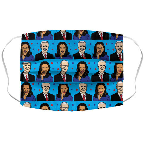 Biden Harris 2020 Pattern Accordion Face Mask