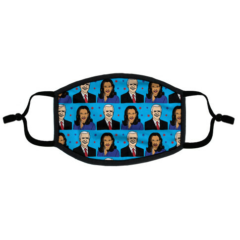 Biden Harris 2020 Pattern Flat Face Mask