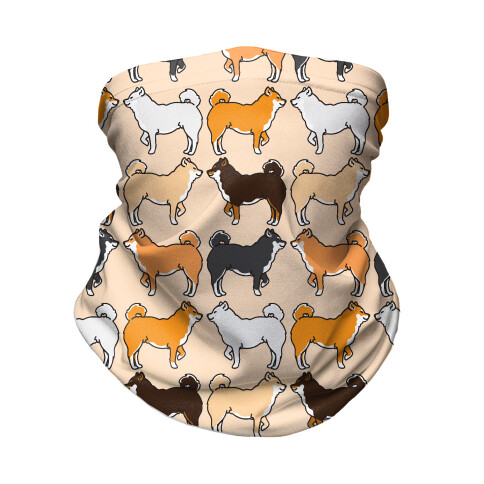 Shades of Shiba Inu Pattern  Neck Gaiter