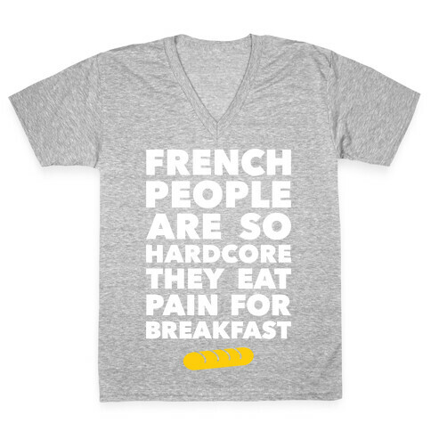 Pain For Breakfast V-Neck Tee Shirt