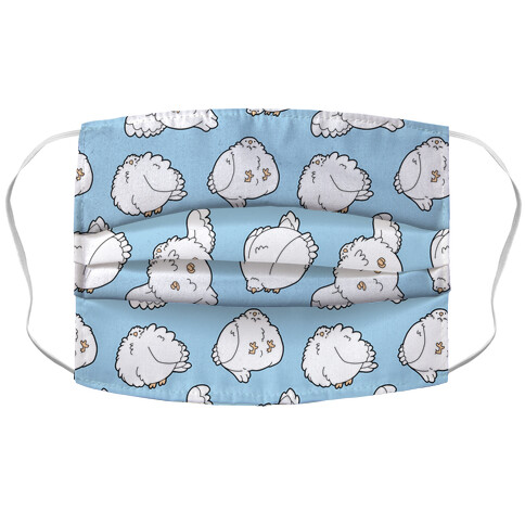 Round Birds Pattern Accordion Face Mask