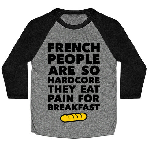 Pain For Breakfast Baseball Tee