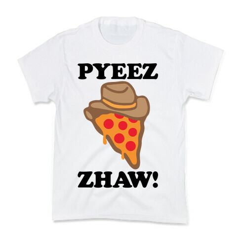 Pyeezzhaw Pizza Cowboy Parody Kids T-Shirt