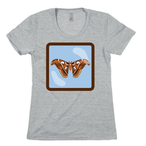 Framed Atlas Moth Womens T-Shirt