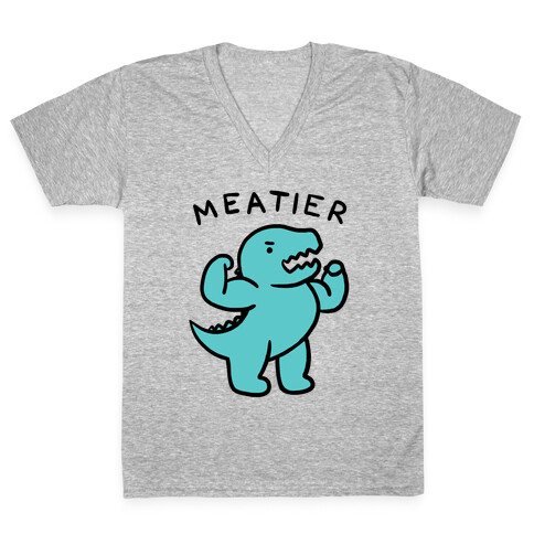 Meatier Dino V-Neck Tee Shirt