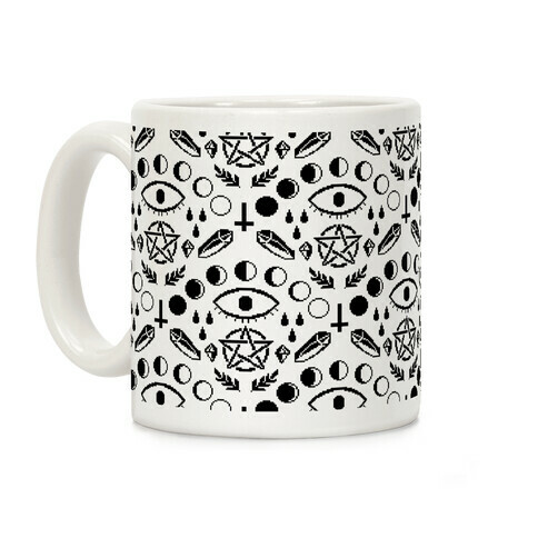 Occult Pixel Pattern Coffee Mug