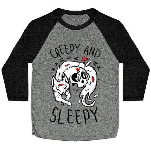 Creepy And Sleepy Baseball Tee