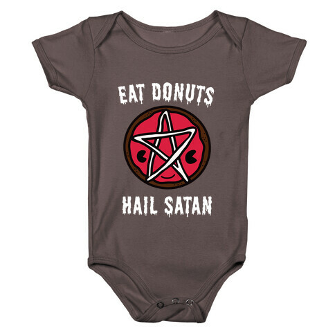 Eat Donuts Hail Satan Baby One-Piece