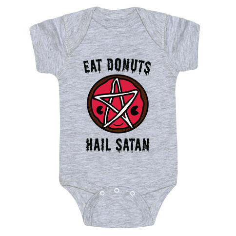Eat Donuts Hail Satan Baby One-Piece
