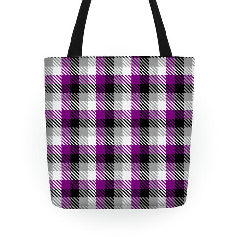 Ace Pride Flag Plaid Tote