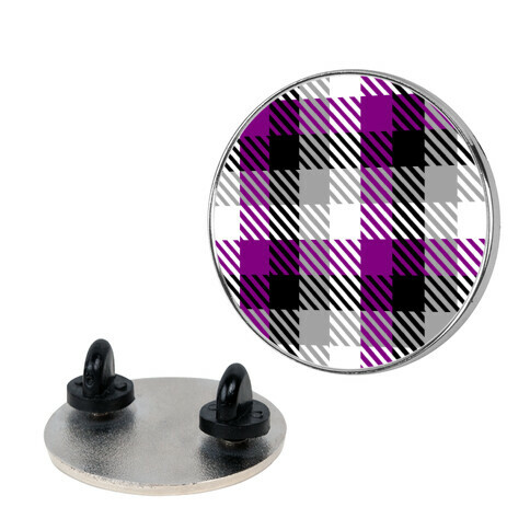 Ace Pride Flag Plaid Pin