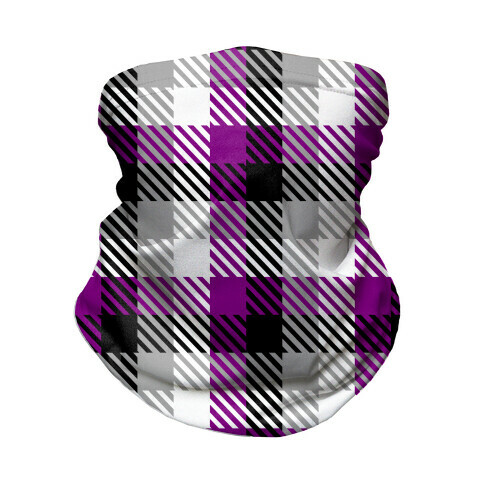 Ace Pride Flag Plaid Neck Gaiter