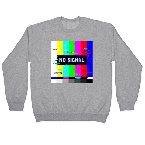 Glitchy No Signal Bars Pullover