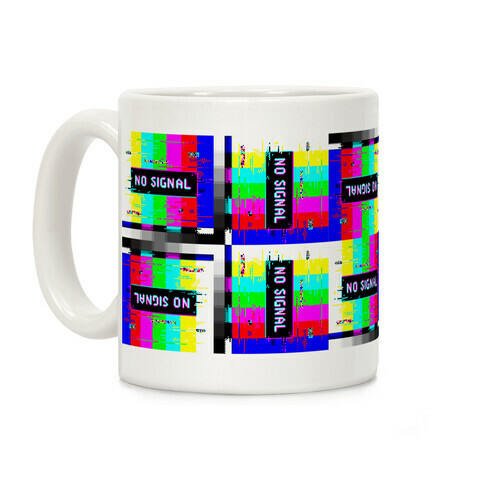 Glitchy No Signal Bars Coffee Mug