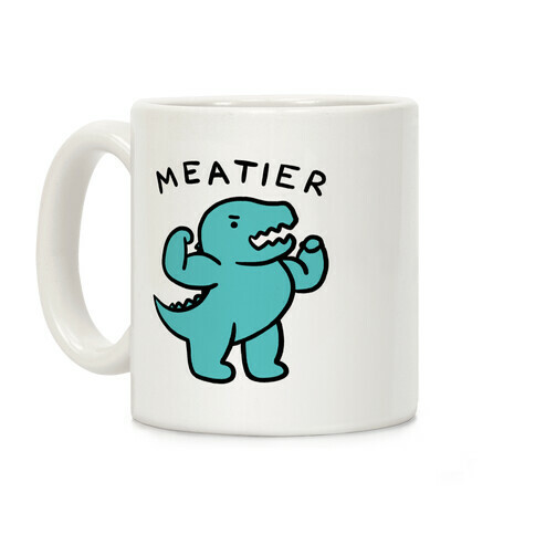 Meatier...Meteor...? Dinosaur Coffee Mug