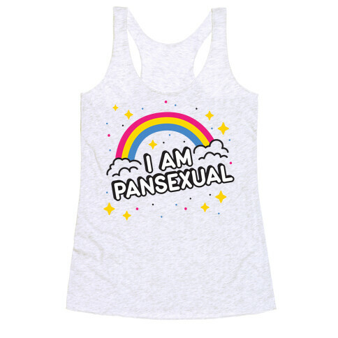 I Am Pansexual Racerback Tank Top