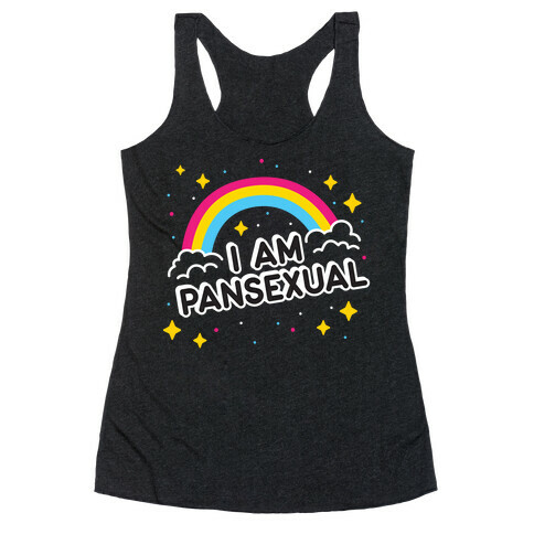 I Am Pansexual Racerback Tank Top