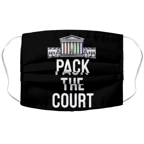 Pack The Court with Pride Accordion Face Mask